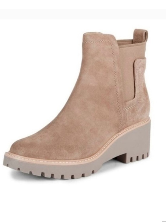 Dolce Vita Shoes - Dolce Vita | Suede Chelsea Platform Ankle Boots - Taupe